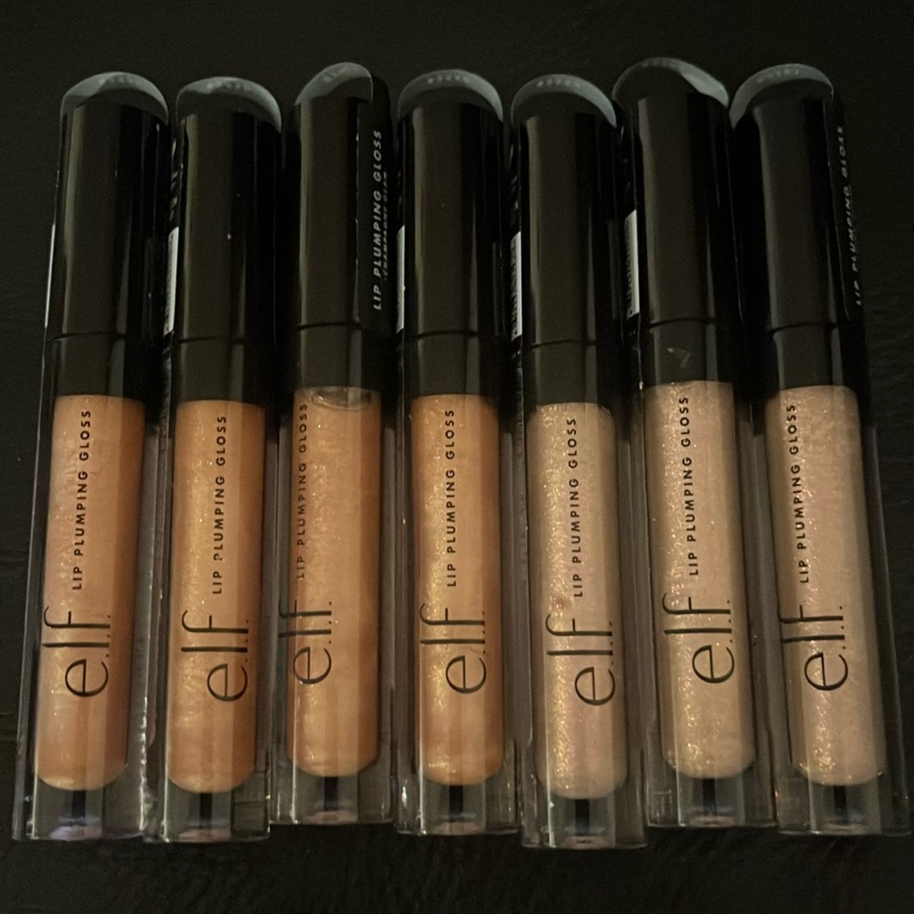 NEW Lot of 7 Lip Plumping Gloss - 4 in Champagne Glam & 3 in Pink Sugar